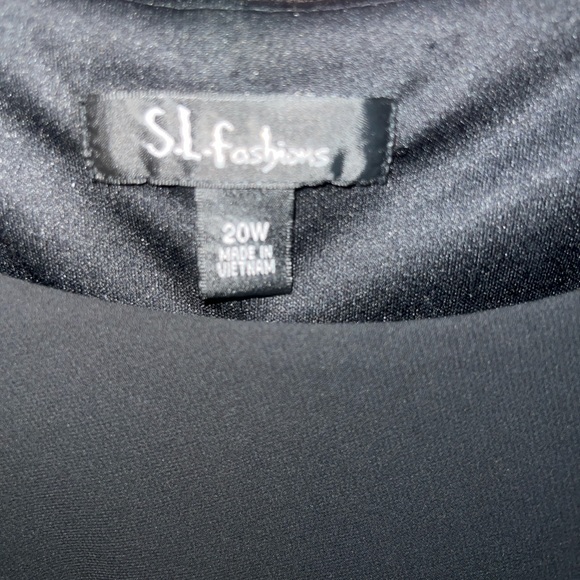 SL Fashions Black Asymmetrical‎ Layered Dress - Picture 3 of 3